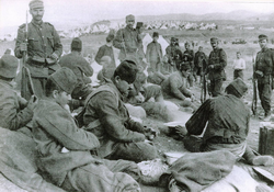 Bulgarların esir aldığı Mehmetçiklerimiz. Florena - Makedonya 1912