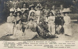 I. Nikola, çocukları ve eşleri 1900