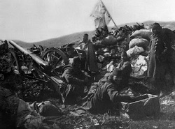 Bizani savaşı, Osmanlı beyaz bayrak açmış