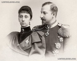 Ferdinand ve eşi prenses Maria Luisa 1893 Viyana'daki düğünlerinde