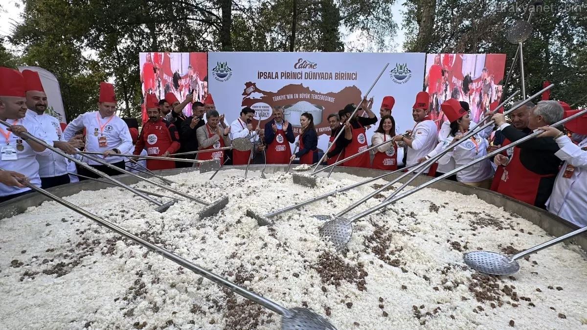 Edirne'de 6 Ton Pilav Pişirildi: Gastronomi Festivali Coşkusu