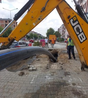 Road Construction and Sewer Line Renewal Work Continues in Lüleburgaz