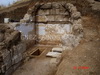 Çataltepe Tümülüsünde ortaya çıkan tonozlu mezar odası. 